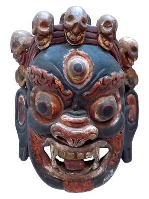 Máscara rara coleção Mahakala Tibet