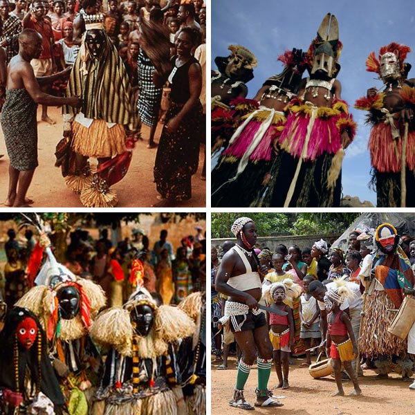 máscaras africanas rituais